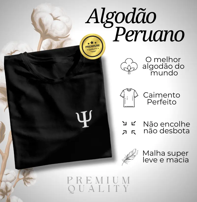 Algodão Peruano - Mini Tridente Psicologia