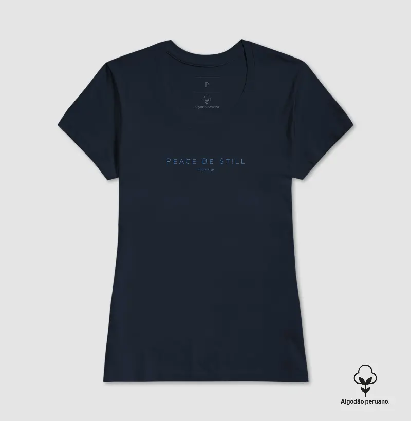 T-SHIRT PIMA FEMININA PEACE BY STILL