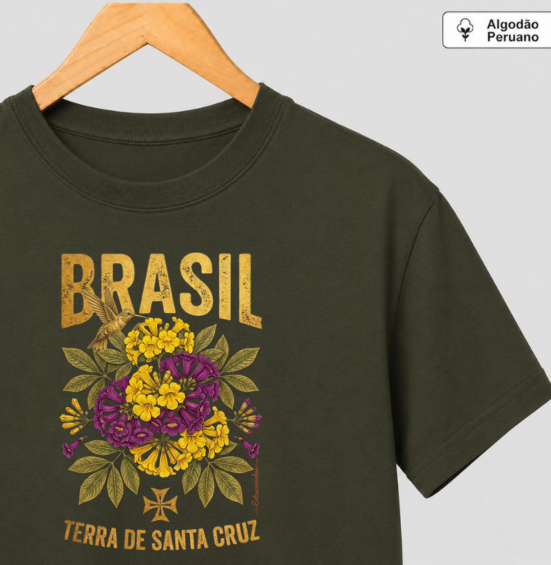 Ipês Roxo e Amarelo e Beija-Flor