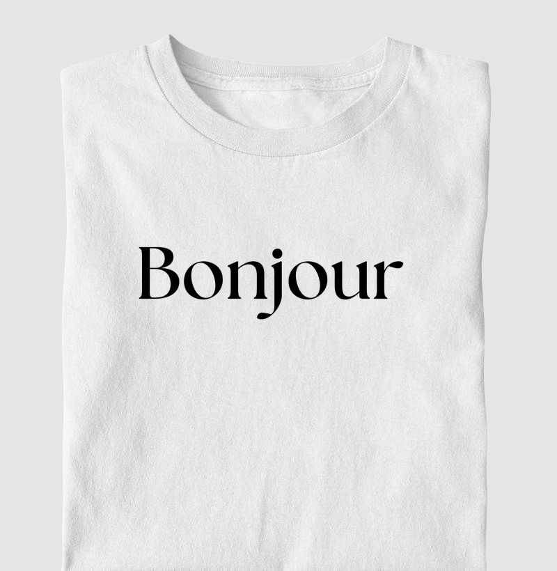 Camiseta Infantil Bonjour
