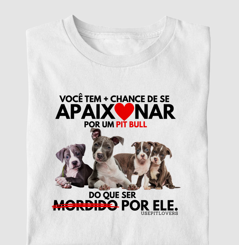 VOCÊ TEM MAIS CHANCE DE SE APAIXONAR POR UM PIT BULL DO QUE SER MORDIDO POR ELE.