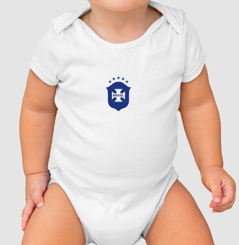 Body Infantil Escudo Brasil