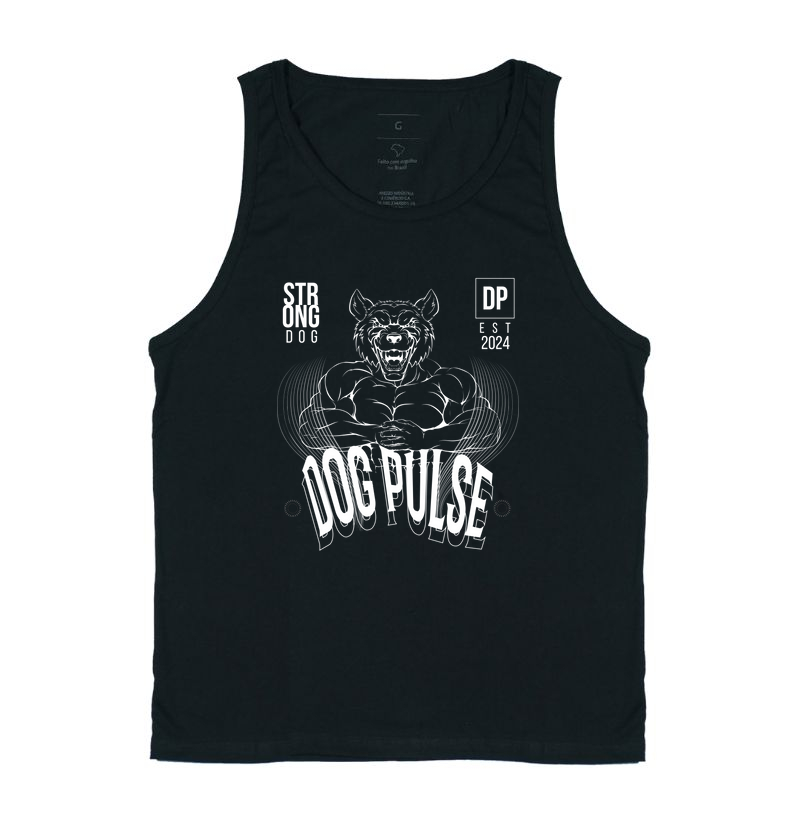 Camiseta Regata Dog Pulse Strong Dog
