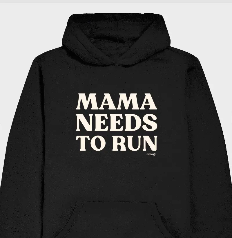 Mama needs to run [Moletom Hoodie Slim]