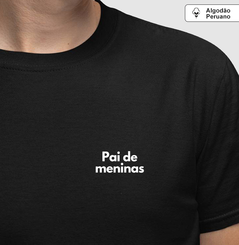 Pai de meninas (minimalista) (algodão peruano)