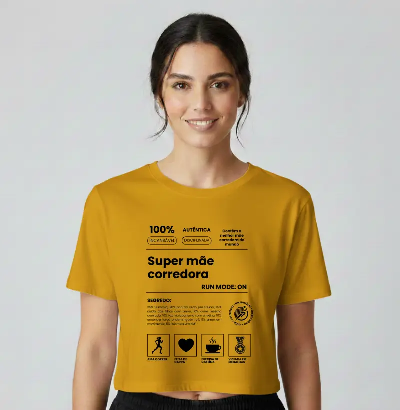 Cropped Corrida - A Super Mãe Corredora