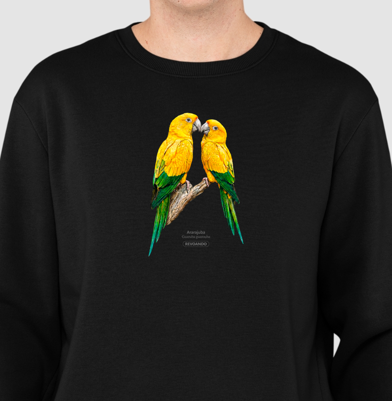 Traços Alados - Ararajuba - Moletom