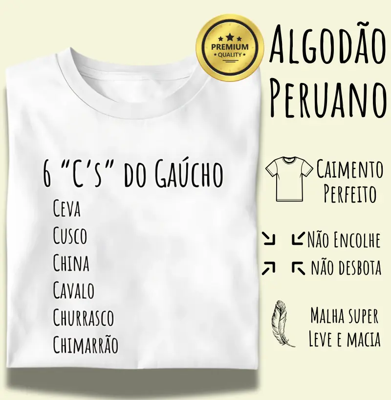Camisetas 6 C's (Premium)