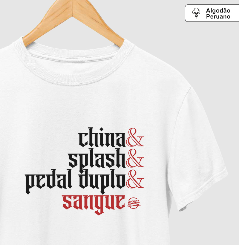 china & splash & pedal duplo & sangue