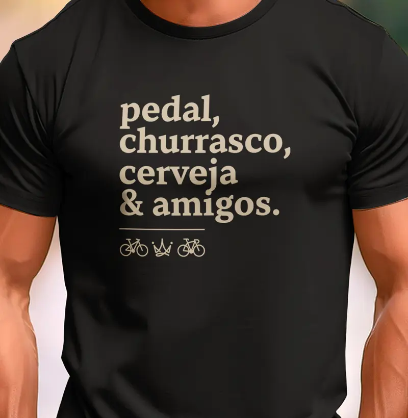 Pedal, churrasco, cerveja e amigos
