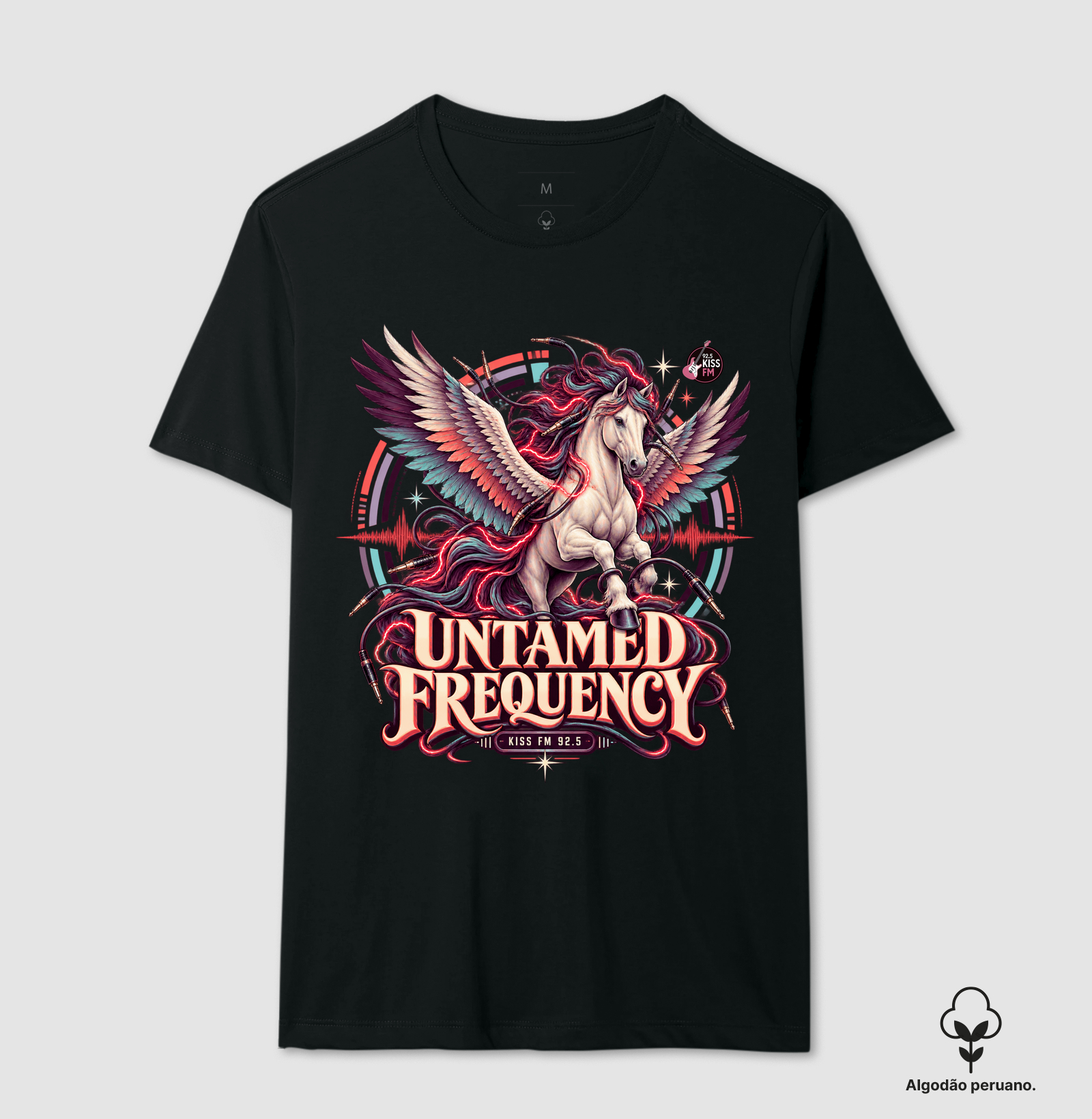 Untamed Frequency - Camiseta Algodão Peruano