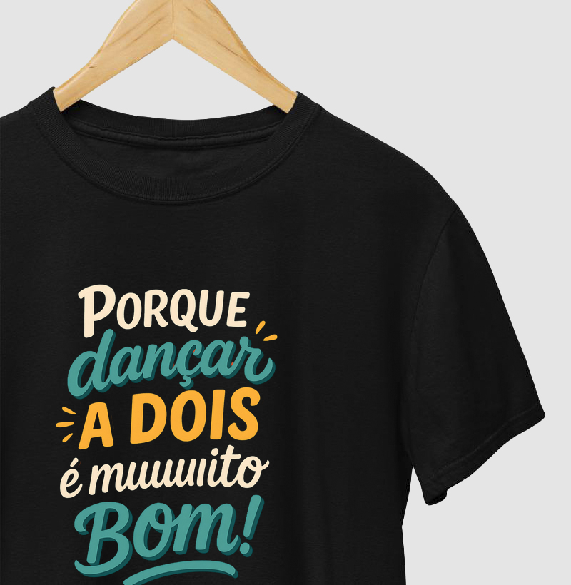 Porque dançar a dois é muuuito bom! - Lettering
