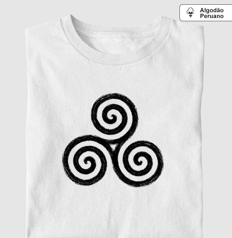 Triskle - Camiseta Algodão Peruano