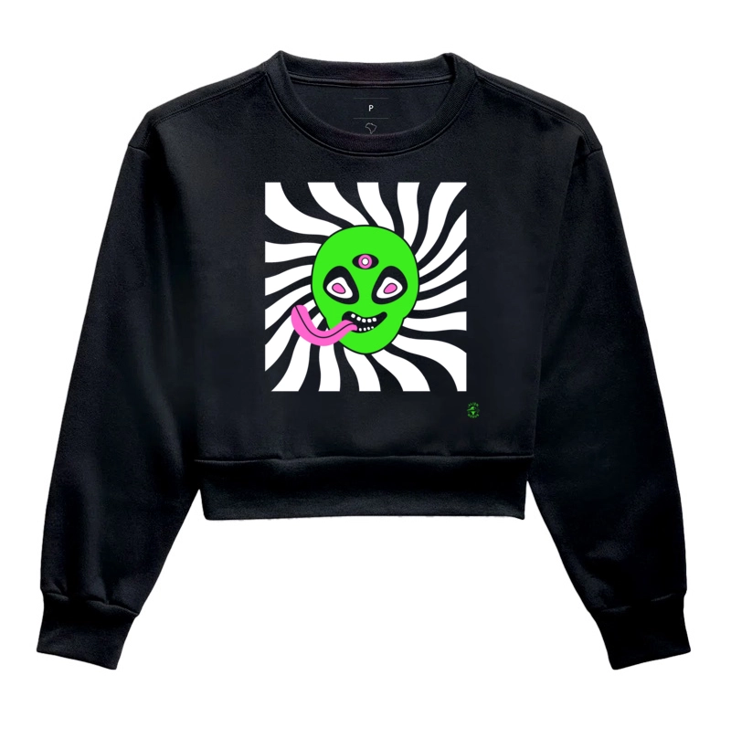 Cropped Moletom ET Psico