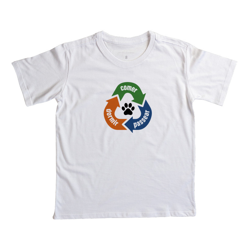 Reciclagem Canina - Camiseta Infantil
