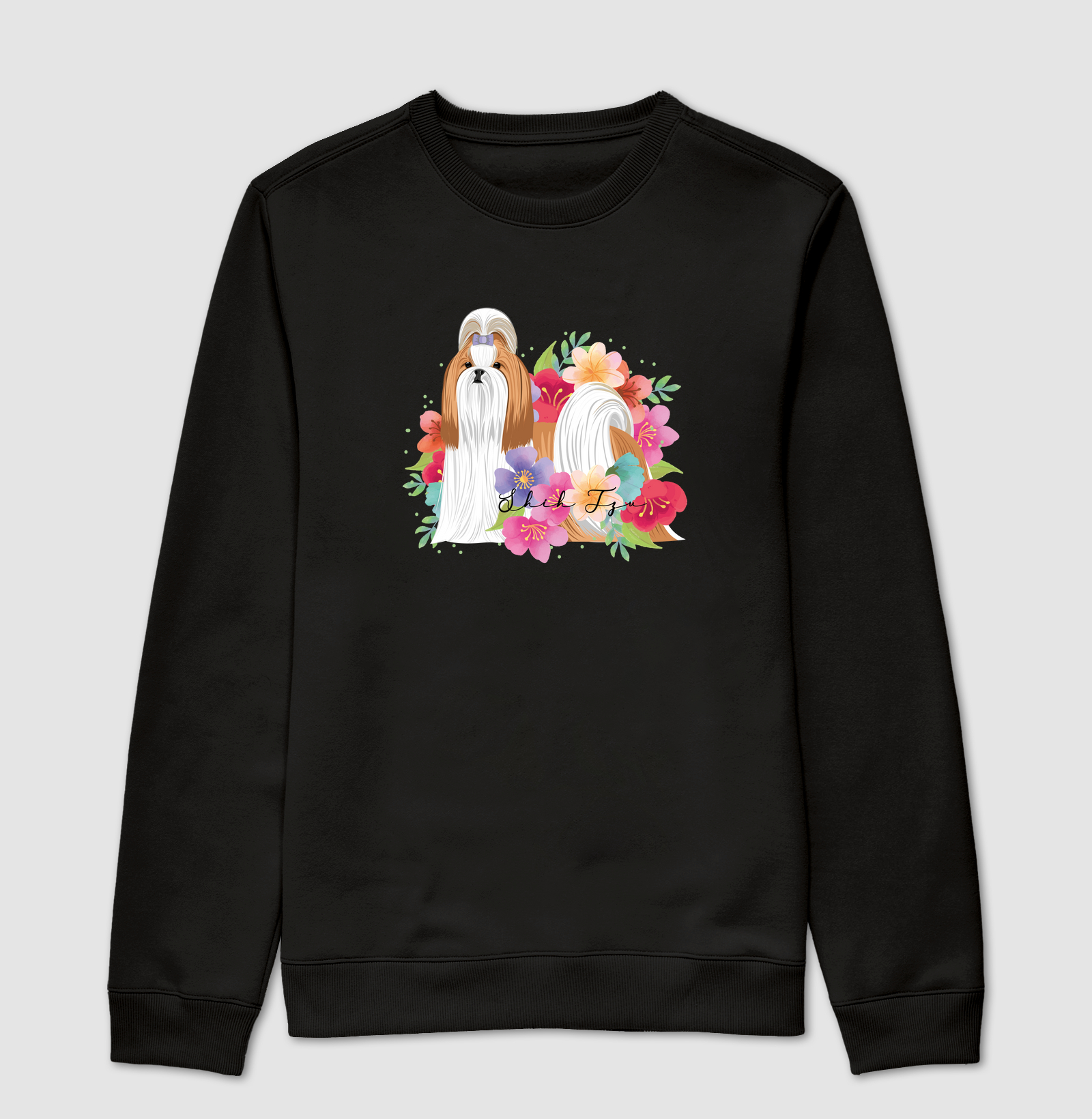 Shih Tzu Top Knot Floral