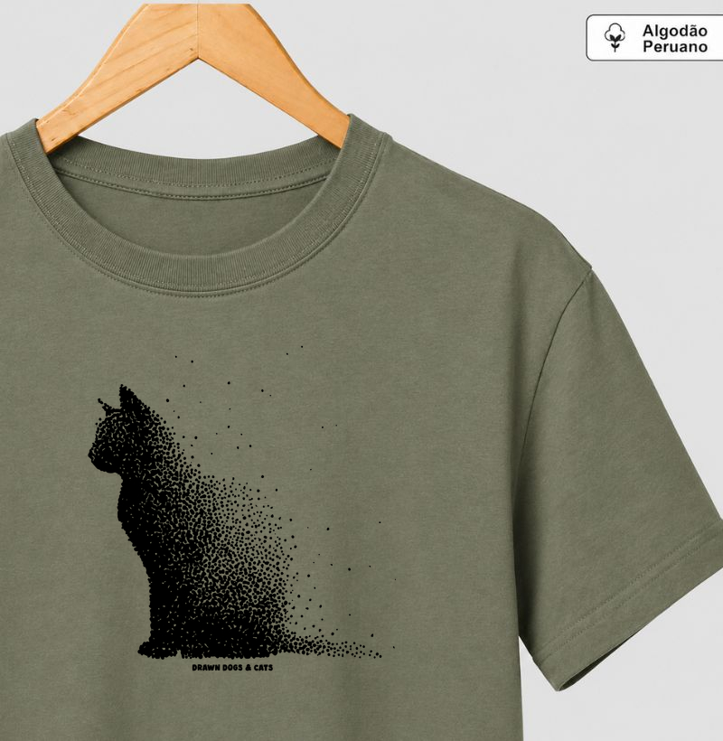 Gato pontilhismo de lado