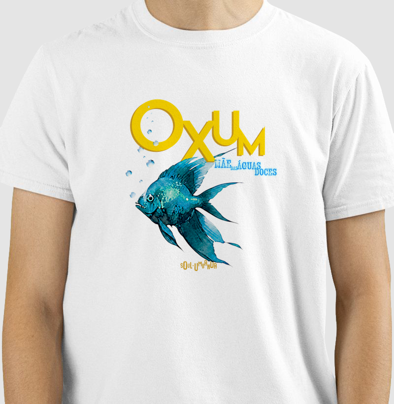 camiseta OXUM mãe das águas doces masculina