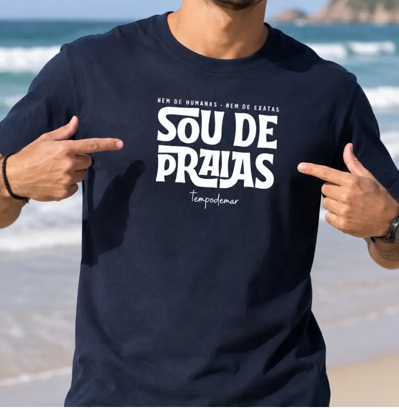 Nem de humanas, nem de exatas, sou de praias