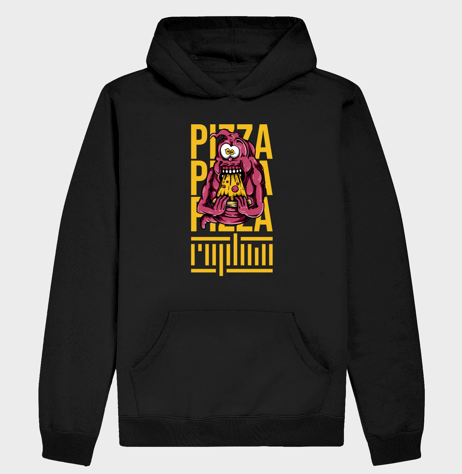 Fantasma comendo pizza