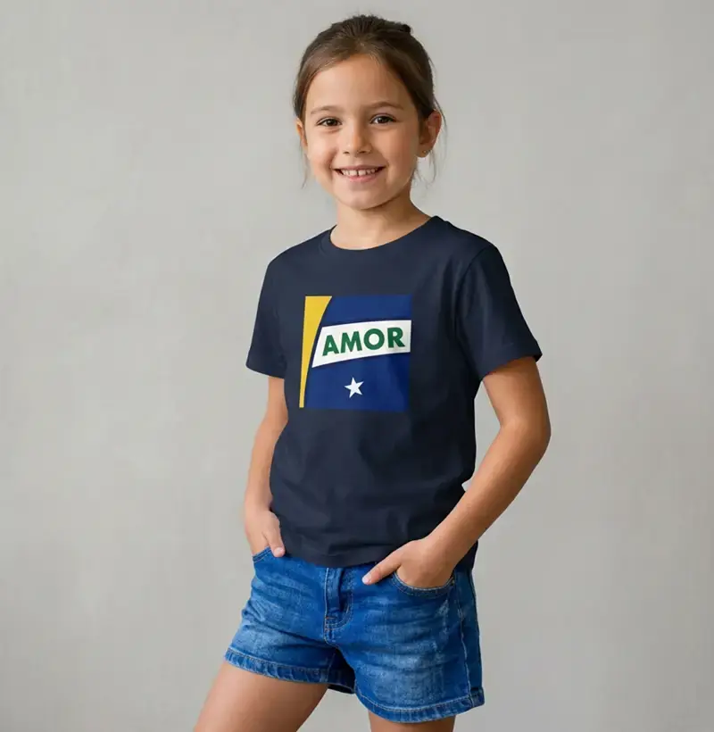 Camiseta Amor Brasileiro - Copa do Mundo 2026