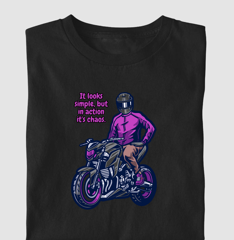 No visual é simples