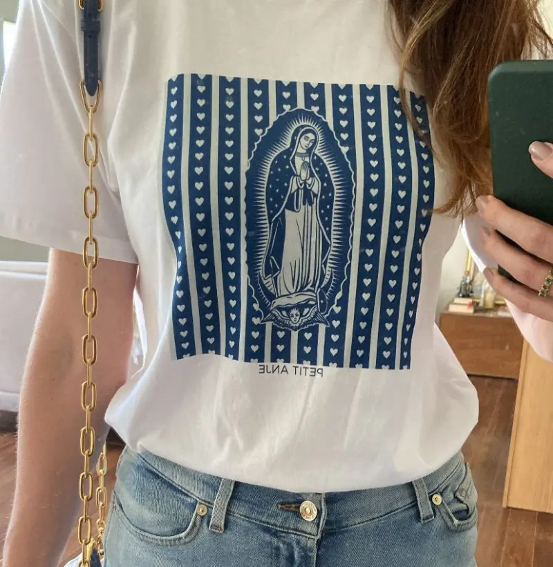 Guadalupe Heart - modelo feminino e unissex - moda católica tradicional