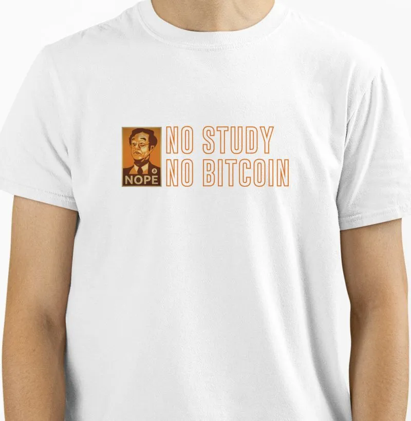 Camiseta No Study No Bitcoin
