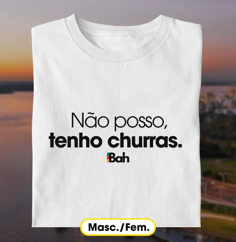 Não posso tenho churras
