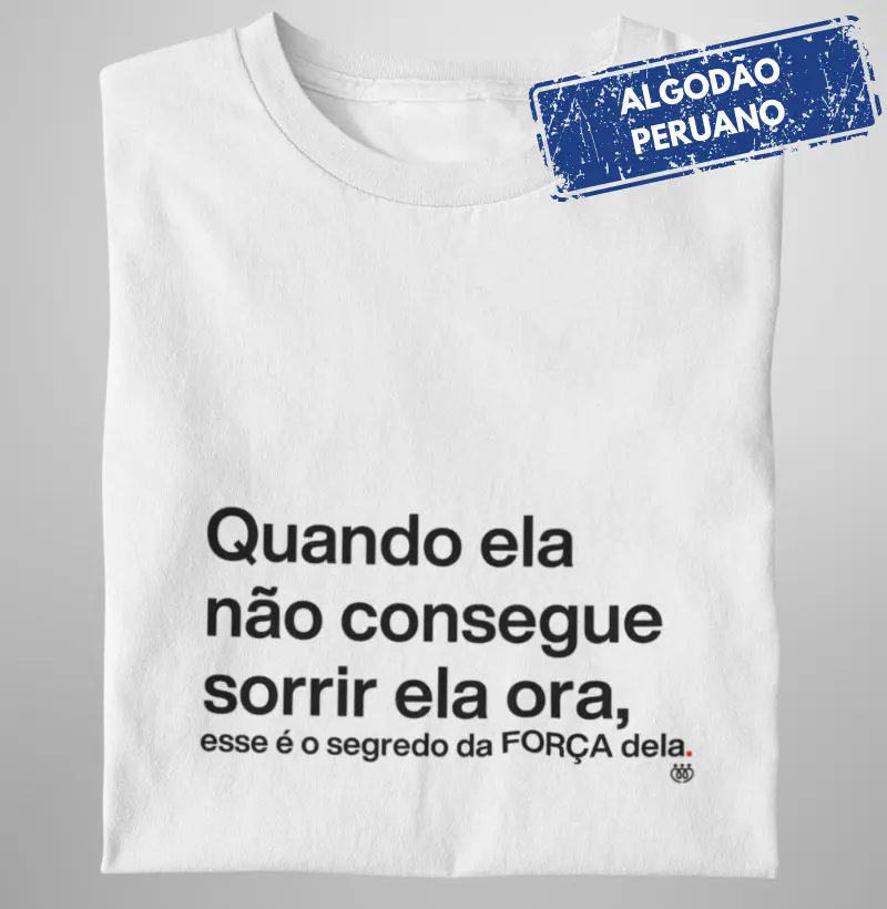 Quando ela não consegue sorrir ela ora Premium