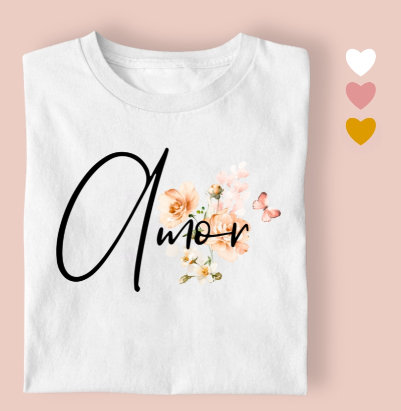 Camiseta Feminina Amor