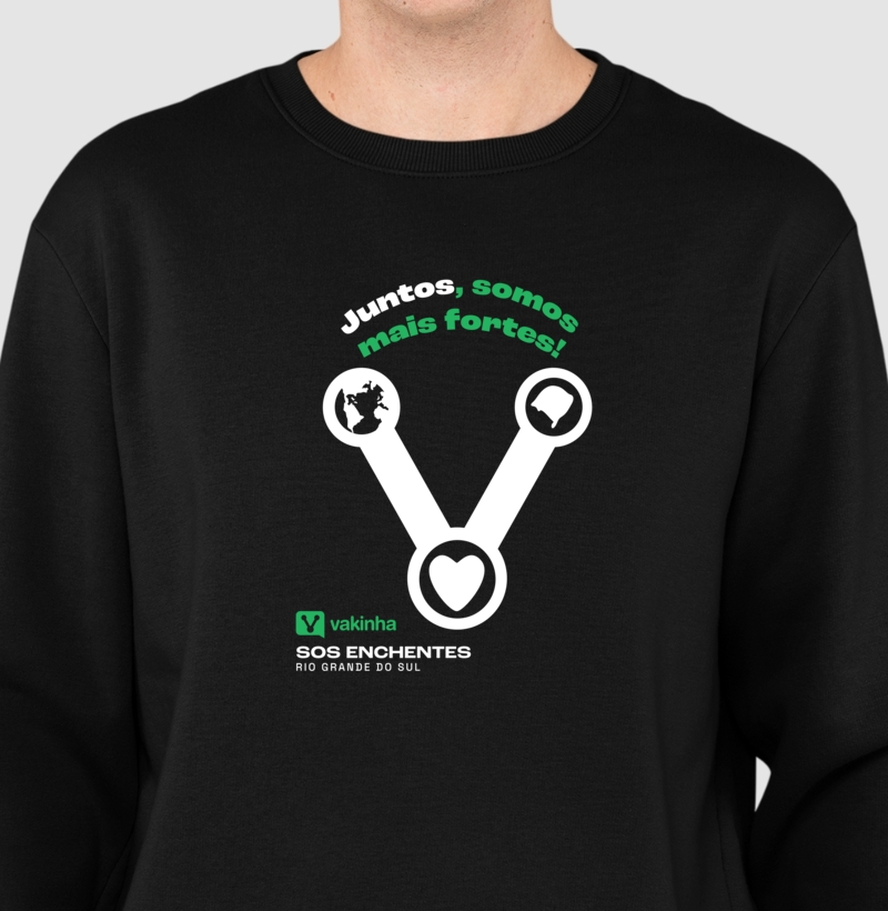 SUÉTER - JUNTOS SOMOS MAIS FORTES