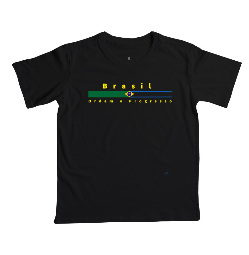 Brasil - Ordem e Progresso - Camiseta Infantil