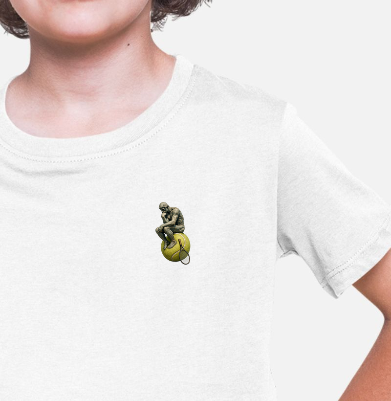 O Pensador do Tennis - Camiseta Infantil