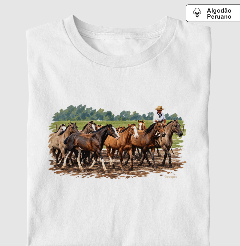 Rumbo al Potrero - Camiseta Algodão Peruano