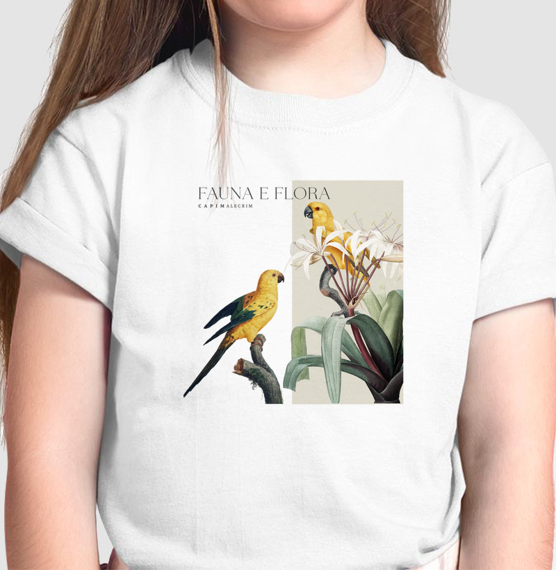 Camiseta Infantil - Fauna e Flora