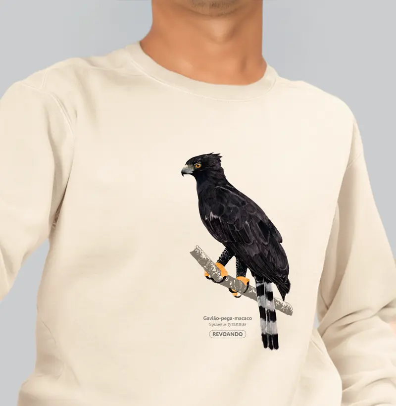 Inky Aves - Gavião-pega-macaco - Moletom