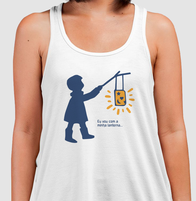 Eu vou com a minha lanterna...