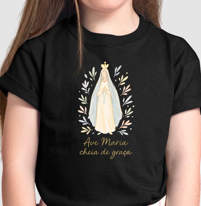 Ave Maria Cheia de Graça Desenhada