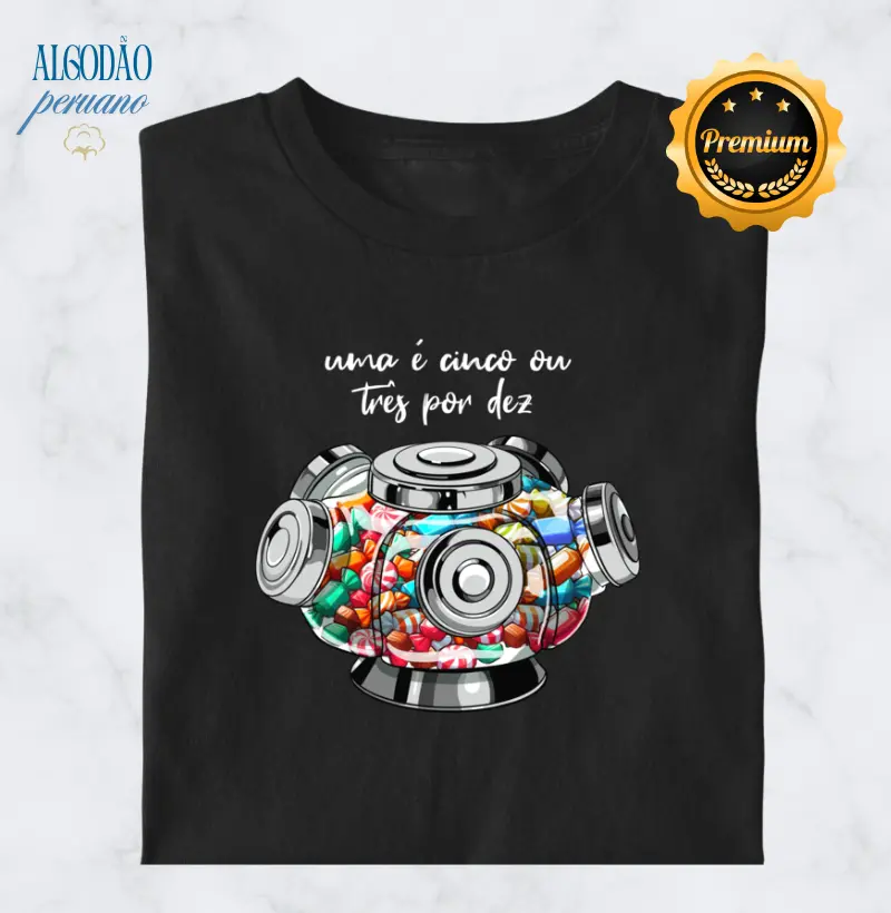 Baleiro Giratório: uma bala é cinco ou três por dez