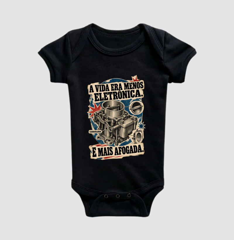 Camiseta Carburador - Body Infantil