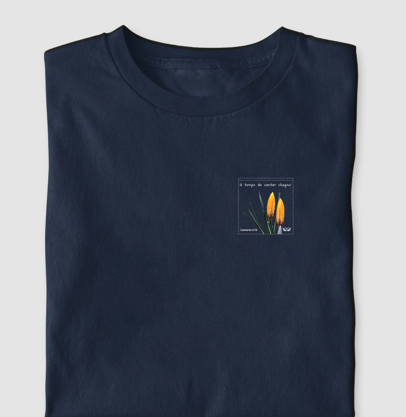 Camiseta O tempo de Cantar Chegou. Cantares 2.12