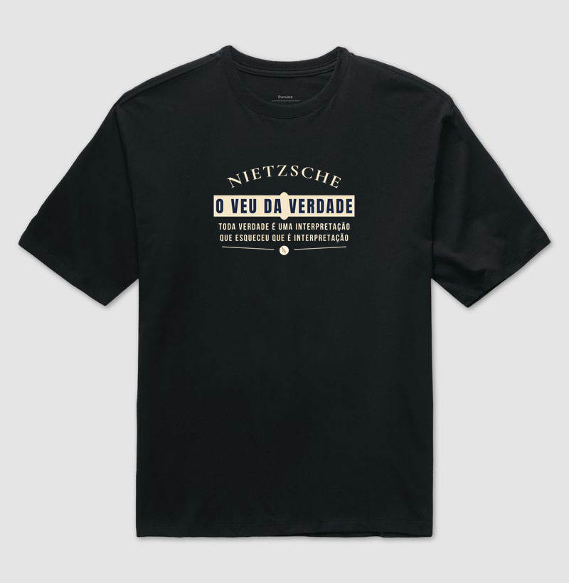 Camiseta Filosófica Nietzsche | Estampa O Véu da Verdade