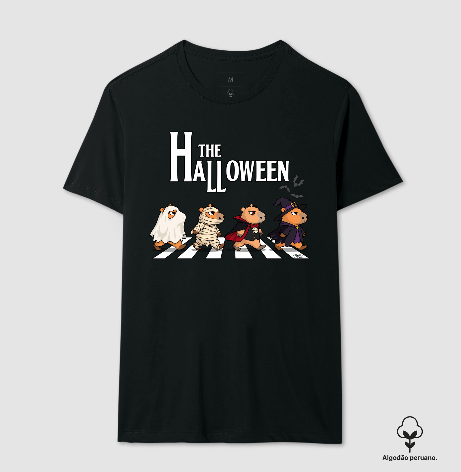 Capyverso Abbey Road Halloween - Camiseta Algodão Peruano