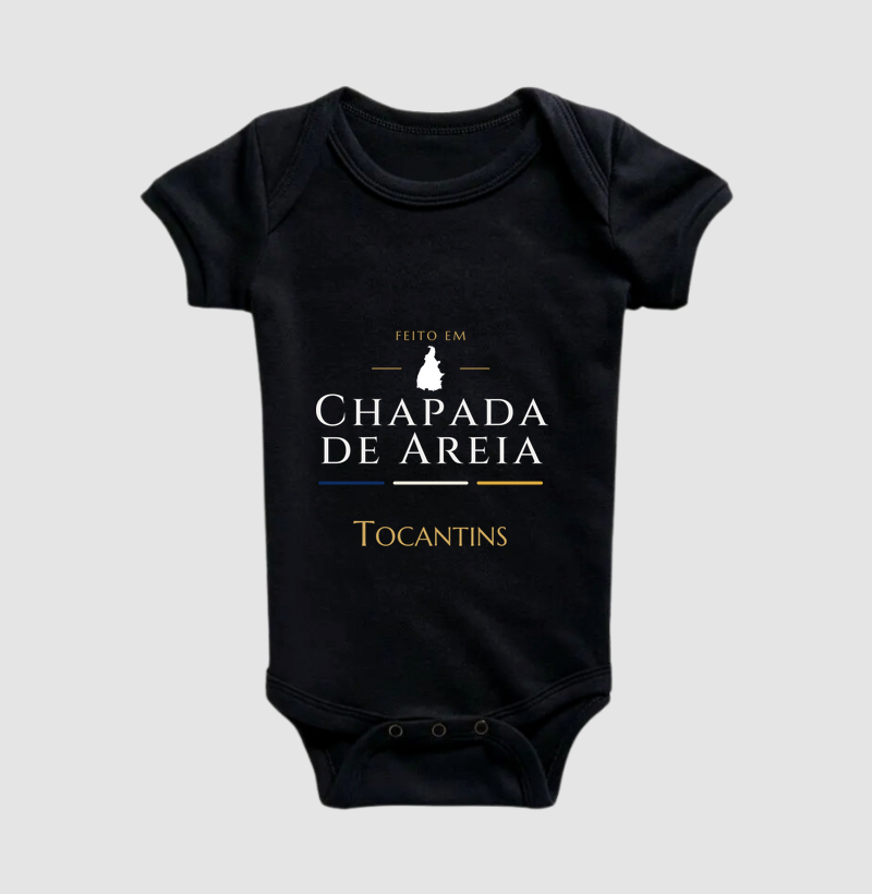 Feito em Chapada de Areia TO - Body Infantil