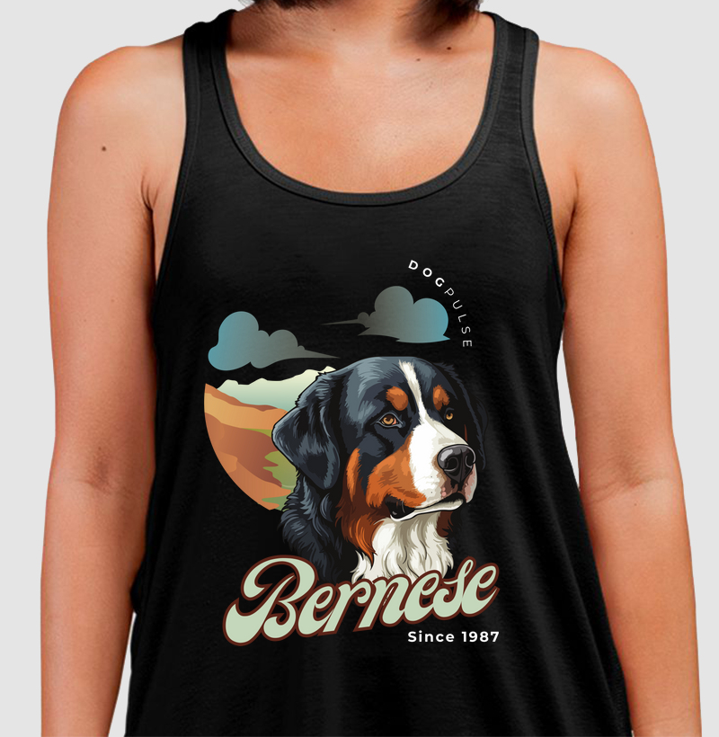 Camiseta Regata Bernese Busto Dog Pulse