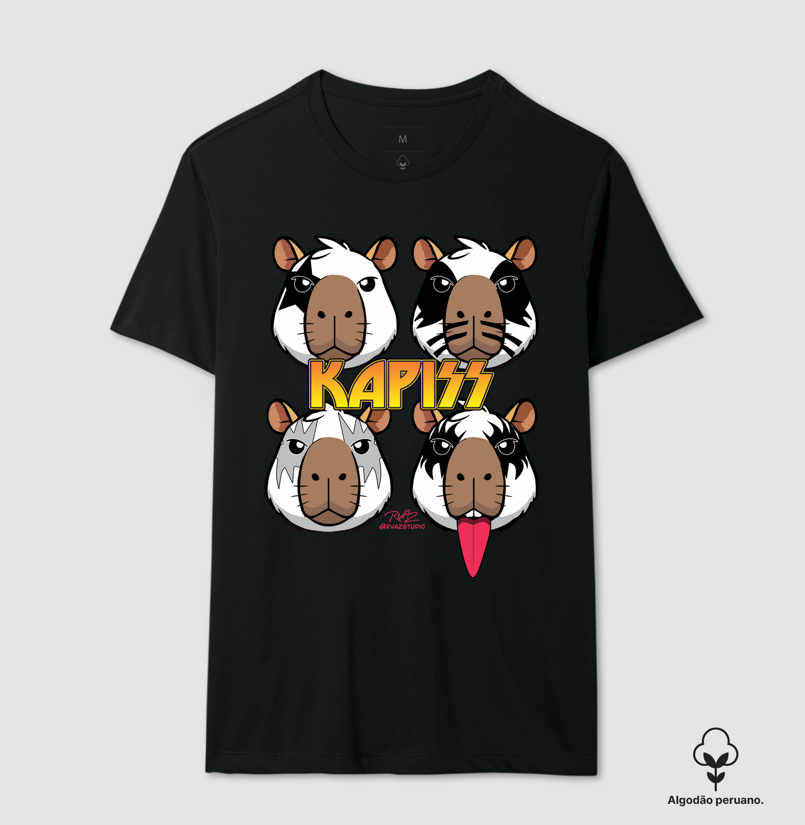 Camiseta KAPISS - Camiseta Algodão Peruano