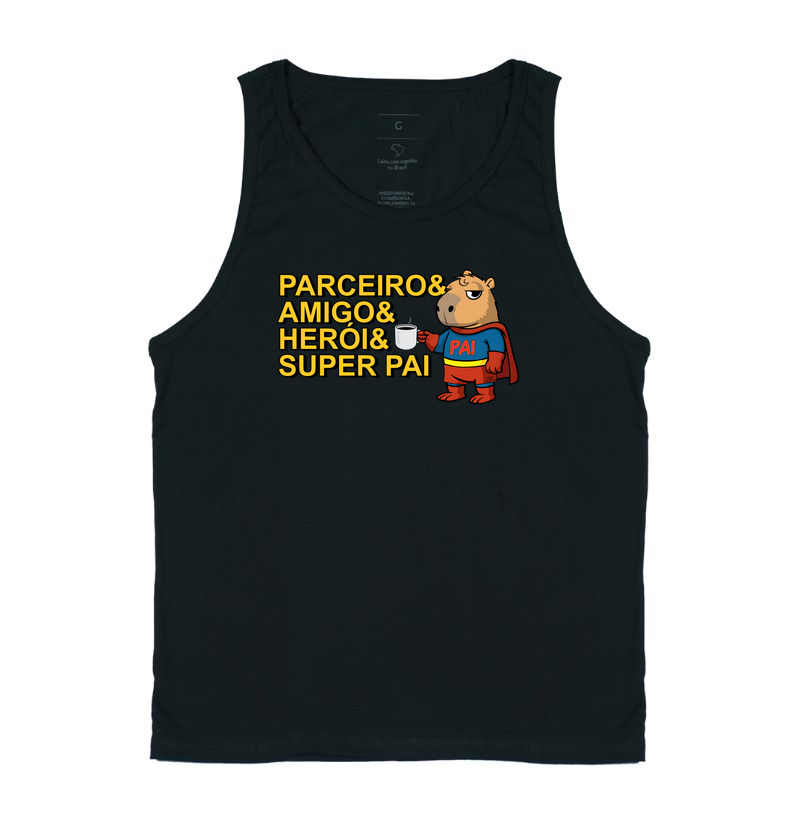 Camiseta Capivara Pai Super - Regata