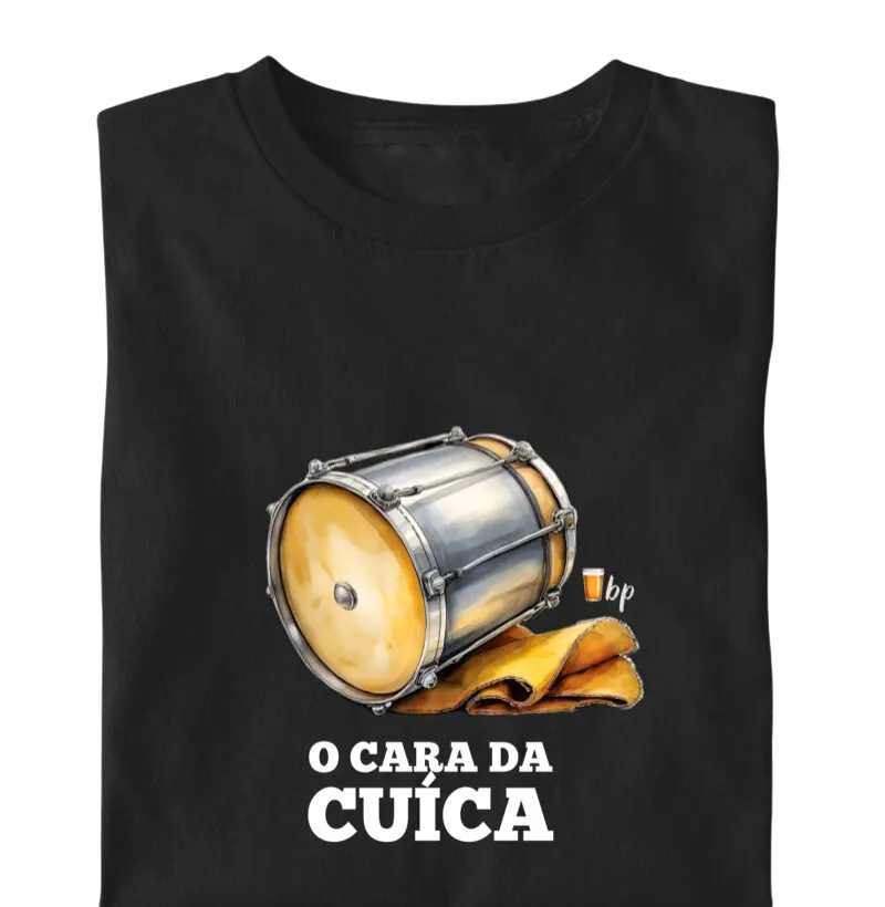 O cara da cuíca - com o instrumento