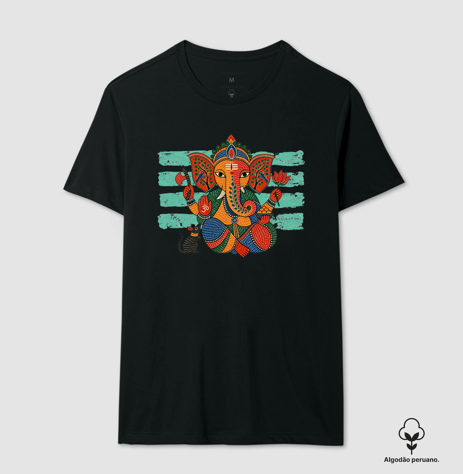 GANESHA CHATURTHI - Camiseta Algodão Peruano